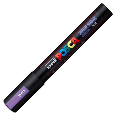 Uni-Posca Posca marker, afm pc-5m, lijndikte 2,5 mm, medium, metallic violet, 1 stuk