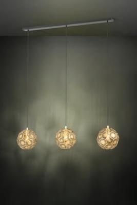 Stars of Light Gouden hanglampSkoura eetkamer - 3-lichts - 39757