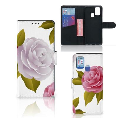 Samsung Galaxy M31 Hoesje Roses Samsung Galaxy M31 Hoesje Roses