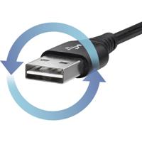 Renkforce RF-4609276 USB-kabel USB 2.0 USB-C stekker, USB-A stekker 1.00 m Zwart - thumbnail