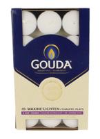 Gouda Waxinelicht 6 uur wit 45 Stuks - thumbnail