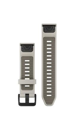Garmin QuickFit, 20mm Fog Gry/Dark Sndstn siliconen band