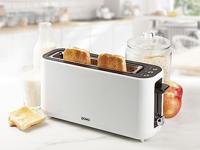 DOMO DO962T Broodrooster Traploze temperatuurregeling, CoolTouch-behuizing Wit - thumbnail