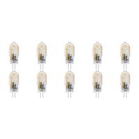 LED Lamp 10 Pack - Velvalux - G4 Fitting - Dimbaar - 2W - Warm Wit 3000K - Transparant - 12V Steeklamp | Vervangt 20W - thumbnail