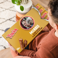 Mega Twix reep met naam en foto bedrukken - thumbnail
