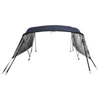 VidaXL Biminitop 3 bogen met mesh zijwanden 183x(137-152)x137 cm - thumbnail