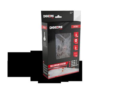 Diggers Level Clips | Lineair | 100 stuks | Systeem 2 - DIG767