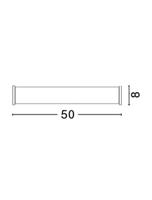 Lyora WandlampPolo nikkel met wit 50cm - 602201 - thumbnail