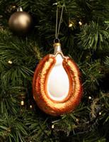 Nordic Light Kerstbal Rookworst 13 cm - thumbnail