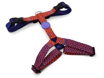 MORSO HONDENTUIG H-TUIG GERECYCLED URBAN LIZARD ROOD 60-80X2,5 CM MORSO HONDENTUIG H-TUIG GERECYCLED URBAN LIZARD ROOD 60-80X2,5 CM