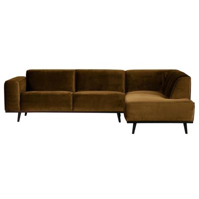 WOOOD Loungebank 'Statement' Rechts, kleur Honing Geel