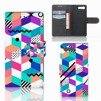 Sony Xperia X Compact | Book Case | Blokken Kleurrijk Sony Xperia X Compact | Book Case | Blokken Kleurrijk