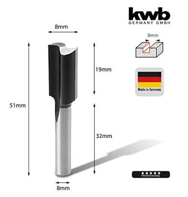 Gleuffrees HSS 8.0 mm blister KWB - Kwb