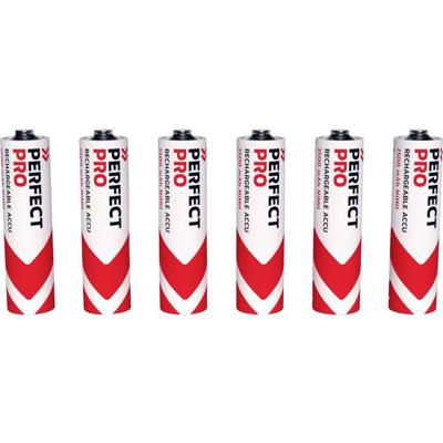 Perfectpro B-AA6 NiMH Batterijen AA 2500 mAh - VE=6 Perfectpro B-AA6 NiMH Batterijen AA 2500 mAh - VE=6
