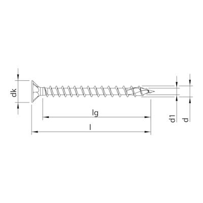 HECO TOPIX-plus schroeven - platkop verzinkt - 4x40 mm - PZ2 - voldraad - 200 st