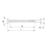HECO TOPIX-plus schroeven - platkop verzinkt - 4x40 mm - PZ2 - voldraad - 200 st - thumbnail