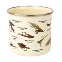 Gift Republic Mok emaille - Emaille mok - Vliegvissen - thumbnail