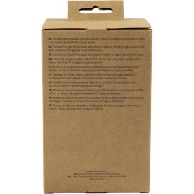 Creativ Company Siliconen vormen, kandelaars met profiel, h: 4+5,5 cm, d 7+8 cm, transparant glans, 2 stuk/ 1 doos