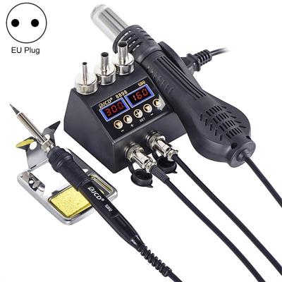 Hot Air Desoldering Station Dual Digital Display Twee in één temperatuurregeling Elektrische soldeerijzeren soldeerstation EU-plug
