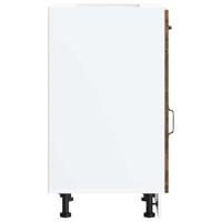 Keuken onderkast Kalmar bewerkt hout gerookt eikenkleurig - thumbnail