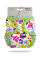 Petit Lulu Overbroekje Blije Uilen (Happy Owls) - OneSize (4-15 kilo) - Drukknoopjes - thumbnail