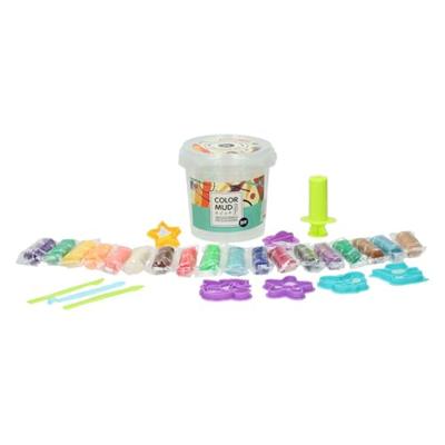 Kleiset in Ton - 18 Kleuren Klei -28dlg. Kleiset in Ton - 18 Kleuren Klei -28dlg.