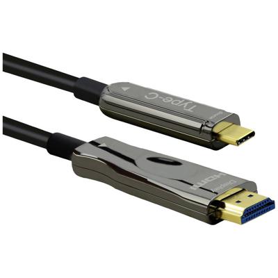 ROLINE USB type C - HDMI (AOC) adapterkabel, M/M, 4K60,, 30 m