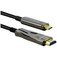 ROLINE USB type C - HDMI (AOC) adapterkabel, M/M, 4K60,, 30 m - thumbnail