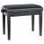 Innox PB 40BK-M pianobank mat zwart, zwarte stof - thumbnail