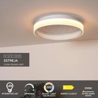 Lucide ESTREJA - Plafonnière - Ø 40 cm - LED 3 StepDim - CCT - 2500K/3000K - Wit - thumbnail