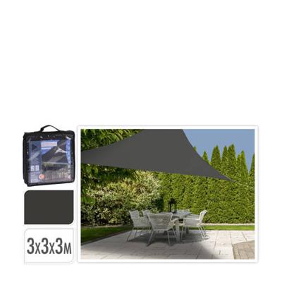 Schaduwdoek driehoek 3x3x3m - donkergrijs Schaduwdoek driehoek 3x3x3m - donkergrijs