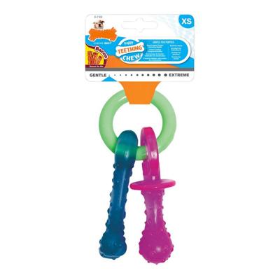 Nylabone kauwbot puppy chew teething pacifer - Gebr de boon - thumbnail