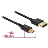 DeLOCK 85119 HDMI kabel 0,25 m HDMI Type A (Standaard) HDMI Type D (Micro) Zwart - thumbnail