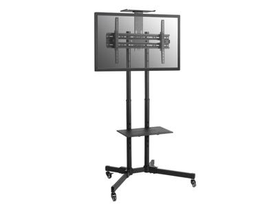 Equip 650603 70 Portable flat panel floor stand Zwart flat panel vloer standaard Equip 650603 70 Portable flat panel floor stand Zwart flat panel vloer standaard