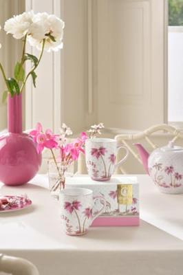 Pip Studio Set/2 Mokken Groot Jolie Stippen Goud Roze Pip Studio Set/2 Mokken Groot Jolie Stippen Goud Roze