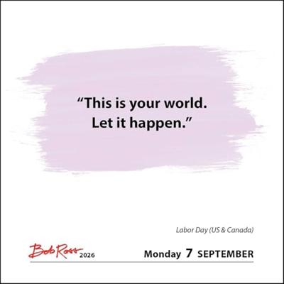 Bob Ross Boxed Kalender 2026 Bob Ross Boxed Kalender 2026