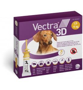 Vectra 3D XS Spot-on hond 1,5 - 4 kg (3 pipetten) 3 pipetten