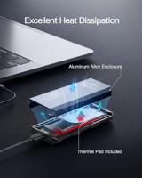 Inateck FE2024 SDD-behuizing Zwart, Grijs M.2 - thumbnail