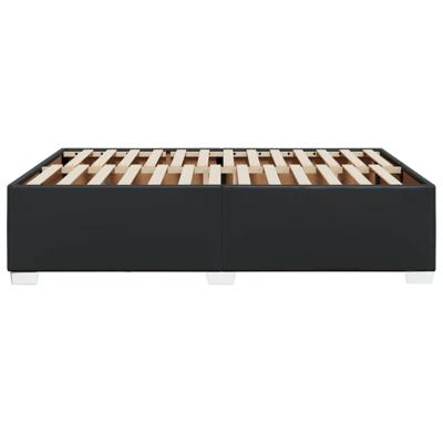 Bedframe kunstleer zwart 160x200 cm