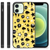 Mobiel Case iPhone 12 Mini Punk Geel - thumbnail