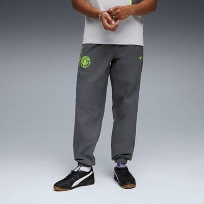 PUMA Manchester City Pumatech Trainingsbroek Woven 2025-2026 Grijs Groen PUMA Manchester City Pumatech Trainingsbroek Woven 2025-2026 Grijs Groen