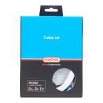 Elvedes Schakel kabelkit atb / race compleet - wit (in doosje) - thumbnail