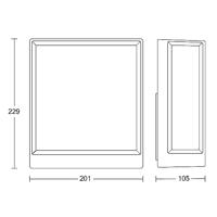 Steinel LED AUSSENLEUCHTE L 40 C ANT 085230 LED-buitenlamp (wand) LED Zonder 12.9 W Antraciet-grijs - thumbnail