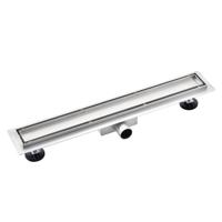 Fortifura Galeria douchegoot - 100cm - met tegelrooster - met vloerflens - Geborsteld RVS PVD (RVS) SW679912/SW679926 - thumbnail