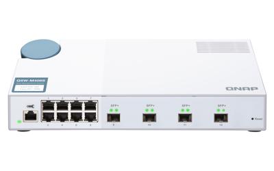 QSW-M408S - Switch - Managed - 8 x 10/100/1000 + 4 x 10 Gigabit SFP+ - desktop QSW-M408S - Switch - Managed - 8 x 10/100/1000 + 4 x 10 Gigabit SFP+ - desktop