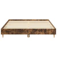 Bedframe zonder matras 150x200 cm spaanplaat gerookt eiken - thumbnail