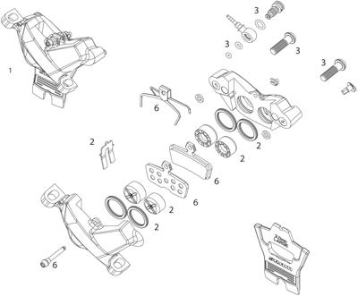 SRAM schijfrem "code silver stealth" disc brake code sil. stealth fr.950mm