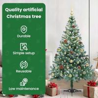 VidaXL Kunstkerstboom met 150 led groen 150 cm pvc en staal - thumbnail