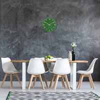 NeXtime NE-3314GC Wandklok Dia 40cm Groen Glas/Aluminium Classy Medium - thumbnail