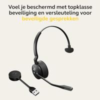 Jabra Engage 55 On Ear headset DECT Mono Zwart Volumeregeling, Microfoon uitschakelbaar (mute), Mono Telefoon - thumbnail